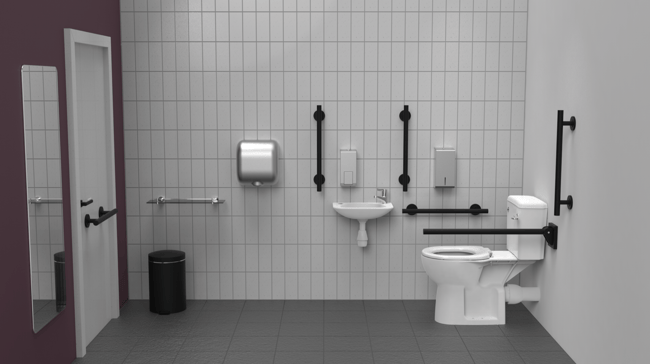 Rimless luxury close coupled Doc M toilet pack, TMV3 valve