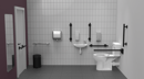 Rimless luxury close coupled Doc M toilet pack, TMV3 valve