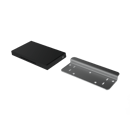 Fitzroy of London, removable standard shower seat blanking plate kit, Matt Black (RAL 9005)