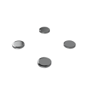 Fitzroy of London, removable Doc M shower seat blanking plate kit, Polished Chrome Plated