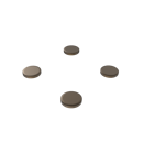 Fitzroy of London, removable Doc M shower seat blanking plate kit, Antique Brass Plated