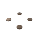 Fitzroy of London, removable Doc M shower seat blanking plate kit, PVD Satin Bronze