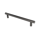 The Gosfield, stainless steel flangeless fixing grab rail, PVD Polished Graphite