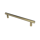 The Gosfield, stainless steel flangeless fixing grab rail, PVD Polished Brass