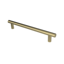 The Gosfield, stainless steel flangeless fixing grab rail, PVD Satin Brass