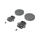 Fitzroy of london, stainless steel removable rail fitting kit & blanking covers, Satin Chrome Plated