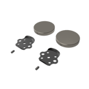 Fitzroy of london, stainless steel removable rail fitting kit & blanking covers, Satin Nickel Plated