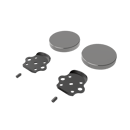Fitzroy of london, stainless steel removable rail fitting kit & blanking covers, Polished Stainless Steel