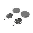 Fitzroy of london, stainless steel removable rail fitting kit & blanking covers, Satin Stainless Steel