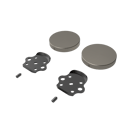 Fitzroy of london, stainless steel removable rail fitting kit & blanking covers, PVD Satin Nickel