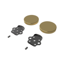 Fitzroy of london, stainless steel removable rail fitting kit & blanking covers, PVD Polished Gold