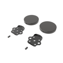 Fitzroy of london, stainless steel removable rail fitting kit & blanking covers, PVD Polished Graphite