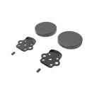 Fitzroy of london, stainless steel removable rail fitting kit & blanking covers, PVD Satin Graphite