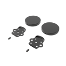 Fitzroy of london, stainless steel removable rail fitting kit & blanking covers, PVD Polished Anthracite