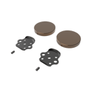 Fitzroy of london, stainless steel removable rail fitting kit & blanking covers, PVD Polished Bronze