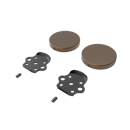 Fitzroy of london, stainless steel removable rail fitting kit & blanking covers, PVD Satin Bronze