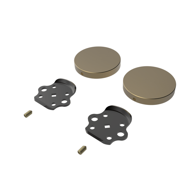 Fitzroy of london, stainless steel removable rail fitting kit & blanking covers