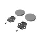 Fitzroy of london, stainless steel removable rail fitting kit & blanking covers, Matt White (RAL 9016)