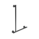The Gosfield, stainless steel concealed fixing L-shape grab rail, Satin Chrome Plated