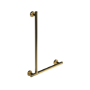 The Gosfield, stainless steel concealed fixing L-shape grab rail, Polished Gold Plated