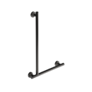 The Gosfield, stainless steel concealed fixing L-shape grab rail, PVD Polished Graphite