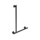 The Gosfield, stainless steel concealed fixing L-shape grab rail, PVD Satin Graphite