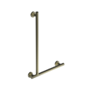 The Gosfield, stainless steel concealed fixing L-shape grab rail, PVD Satin Champagne