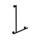 The Gosfield, stainless steel concealed fixing L-shape grab rail, Matt Black (RAL 9005)