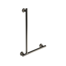 The Gosfield, stainless steel concealed fixing removable L-shape grab rail, Polished Nickel Plated
