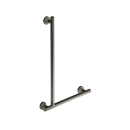 The Gosfield, stainless steel concealed fixing removable L-shape grab rail, Satin Nickel Plated