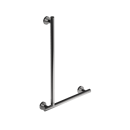 The Gosfield, stainless steel concealed fixing removable L-shape grab rail, Polished Stainless Steel