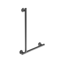 The Gosfield, stainless steel concealed fixing removable L-shape grab rail, Satin Stainless Steel