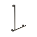 The Gosfield, stainless steel concealed fixing removable L-shape grab rail, PVD Polished Nickel