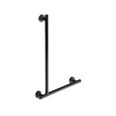 The Gosfield, stainless steel concealed fixing removable L-shape grab rail, PVD Polished Anthracite