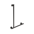 The Gosfield, stainless steel concealed fixing removable L-shape grab rail, PVD Satin Anthracite