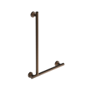 The Gosfield, stainless steel concealed fixing removable L-shape grab rail, PVD Satin Bronze