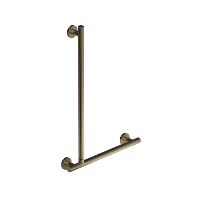 The Gosfield, stainless steel concealed fixing removable L-shape grab rail