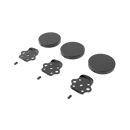 The Gosfield, removable L-shape grab rail fitting kit & blanking covers, PVD Polished Anthracite