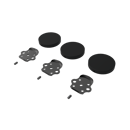The Gosfield, removable L-shape grab rail fitting kit & blanking covers, Matt Black (RAL 9005)