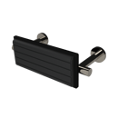 The Gosfield, stainless steel concealed fixing back rest rail & pad, 220mm, PVD Polished Gold & Black