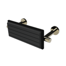 The Gosfield, stainless steel concealed fixing back rest rail & pad, 220mm, PVD Polished Champagne & Black