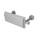 The Gosfield, stainless steel concealed fixing back rest rail & pad, 220mm, Matt White (RAL 9016) & White Pad