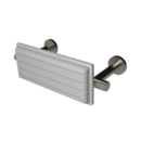 The Gosfield, stainless steel concealed fixing removable back rest rail & pad, 220mm, PVD Satin Nickel & White