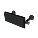 The Gosfield, stainless steel concealed fixing removable back rest rail & pad, 220mm, PVD Satin Anthracite & Black