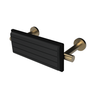 The Gosfield, stainless steel concealed fixing removable back rest rail & pad, 220mm