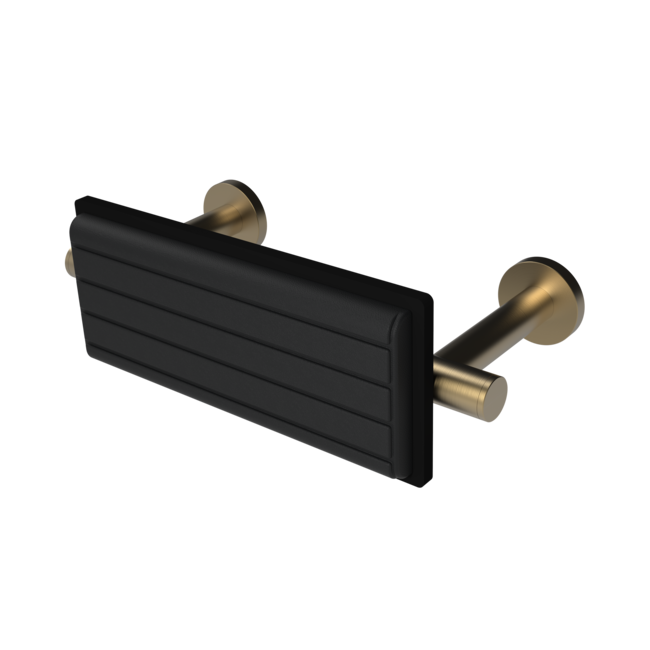 The Gosfield, stainless steel concealed fixing removable back rest rail & pad, 220mm