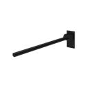 The Gosfield, 800mm stainless steel concealed fixing single arm hinged support rail, Matt Black (RAL 9005)