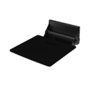 The Gosfield, 495mm stainless steel frame wall mounted fold down shower seat, PVD Satin Anthracite & Black