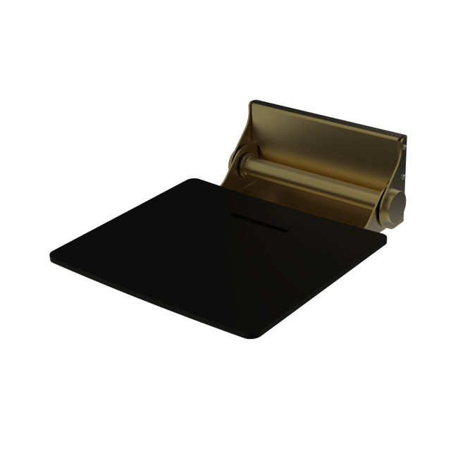 The Gosfield, 495mm stainless steel frame wall mounted fold down shower seat
