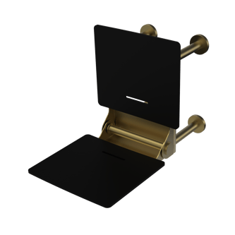 The Gosfield, 650mm stainless steel frame wall mounted fold down Doc M shower seat
